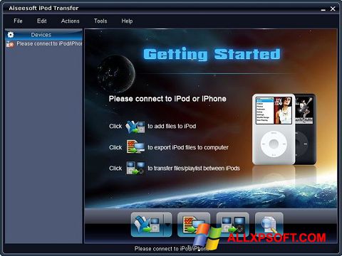 Screenshot iPhone PC Suite per Windows XP