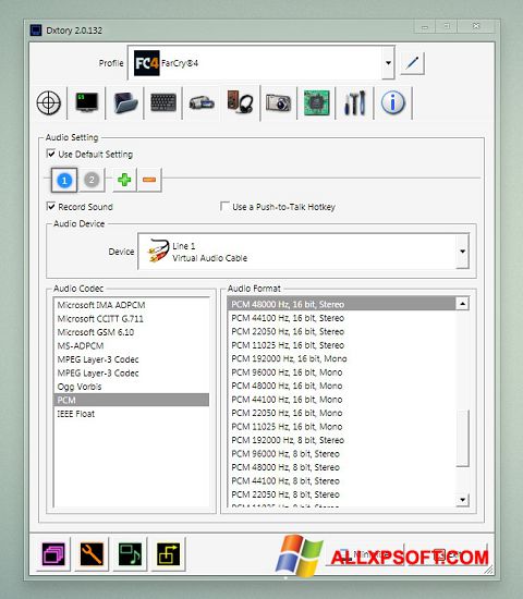 Screenshot Dxtory per Windows XP