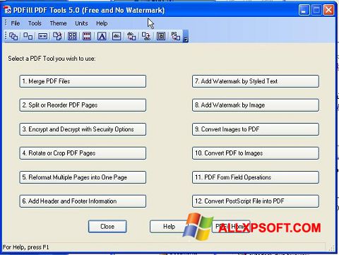 Screenshot Pdf995 per Windows XP