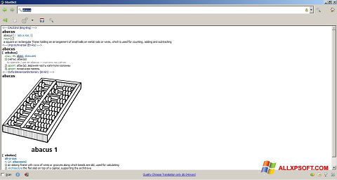 Screenshot StarDict per Windows XP
