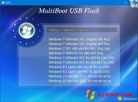 Screenshot MultiBoot USB per Windows XP