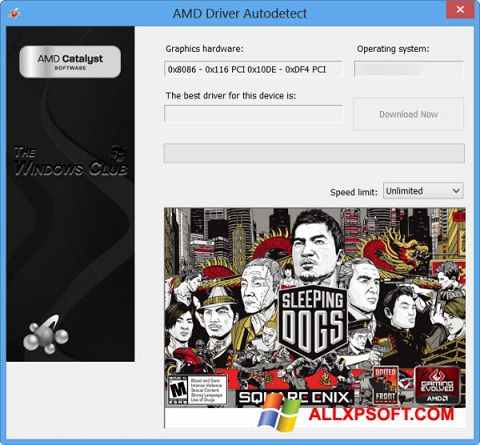 Screenshot AMD Driver Autodetect per Windows XP