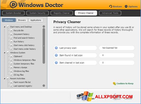 Screenshot Windows Doctor per Windows XP