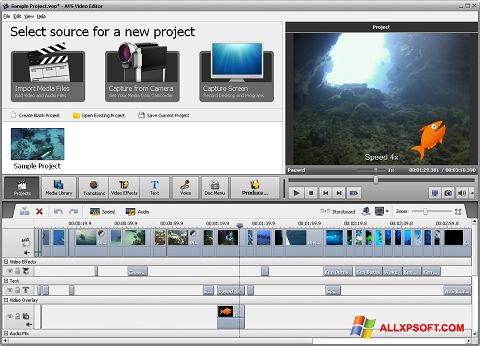 Screenshot AVS Video Editor per Windows XP