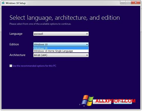 Screenshot Media Creation Tool per Windows XP
