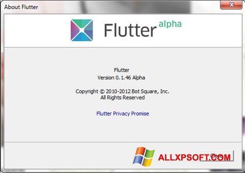 Screenshot Flutter per Windows XP