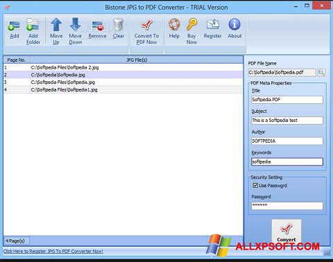 Screenshot Image To PDF Converter per Windows XP