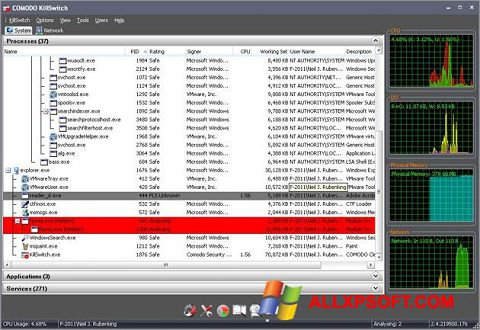 Screenshot Comodo Cleaning Essentials per Windows XP