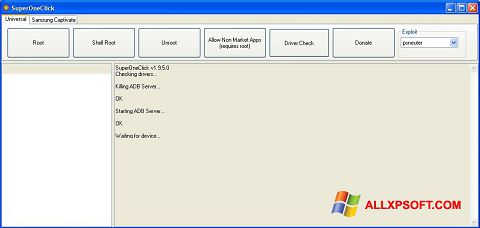 Screenshot SuperOneClick per Windows XP