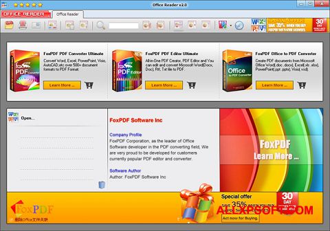 Screenshot Doc Reader per Windows XP