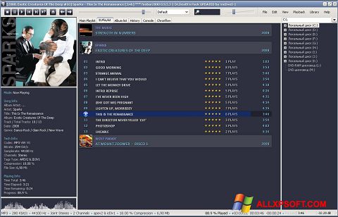 Screenshot Foobar2000 per Windows XP