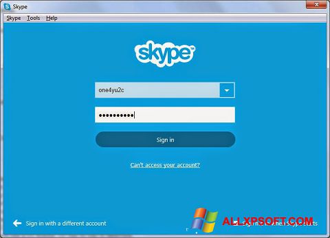 Screenshot Skype Setup Full per Windows XP