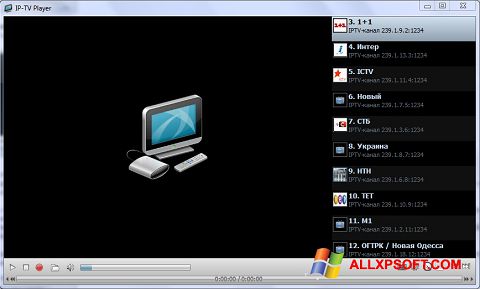 Screenshot IP-TV Player per Windows XP