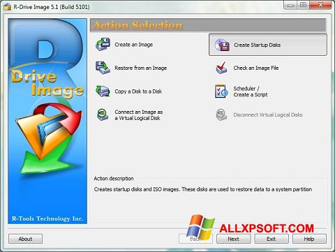Screenshot R-Drive Image per Windows XP