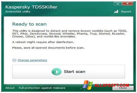 Screenshot Kaspersky TDSSKiller per Windows XP