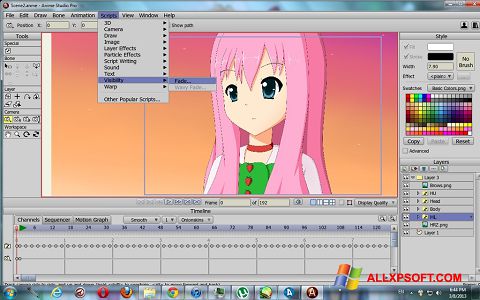 Screenshot Anime Studio per Windows XP