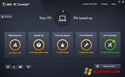 Screenshot AVG PC Tuneup per Windows XP