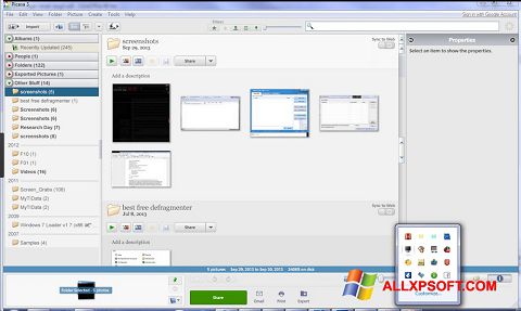 Screenshot Picasa per Windows XP