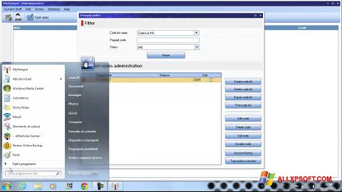 Screenshot MyHotspot per Windows XP