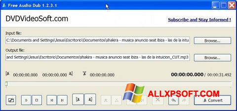 Screenshot Free Audio Dub per Windows XP