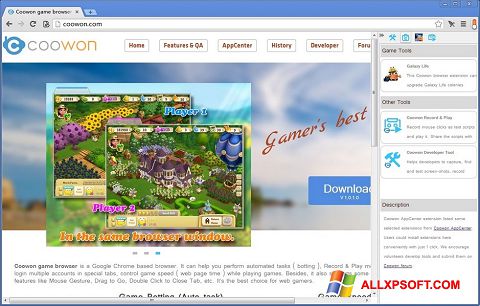 Screenshot Coowon Browser per Windows XP