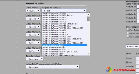 Screenshot Power Supply Calculator per Windows XP