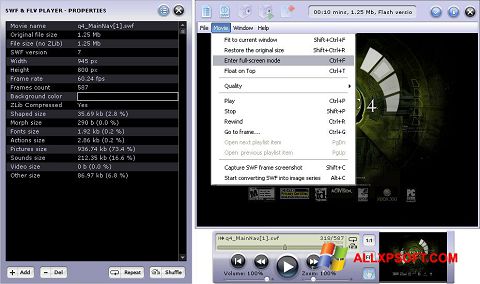Screenshot FLV Player per Windows XP