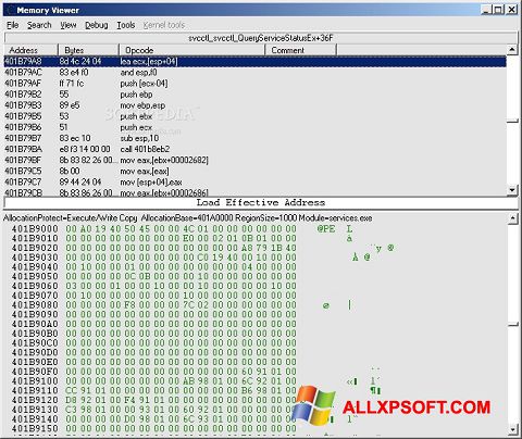Screenshot Cheat Engine per Windows XP
