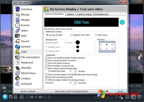 Screenshot Light Alloy per Windows XP