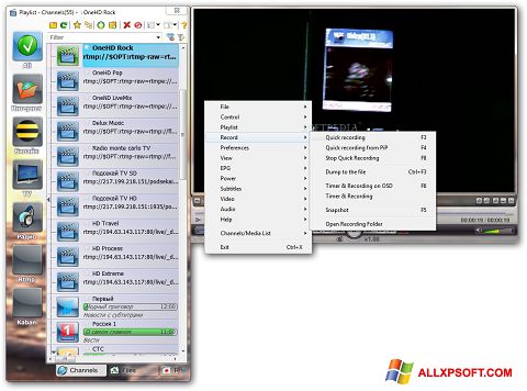 Screenshot SimpleTV per Windows XP