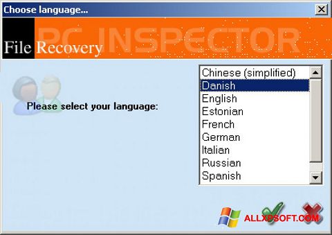 Screenshot PC Inspector File Recovery per Windows XP