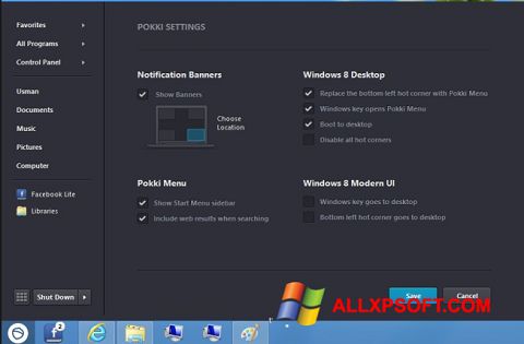 Screenshot Pokki per Windows XP