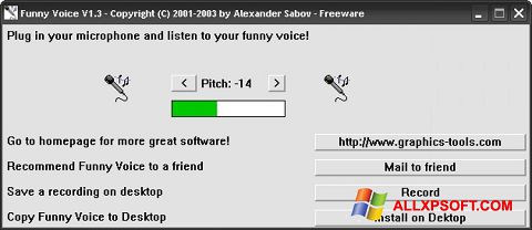 Screenshot Funny Voice per Windows XP