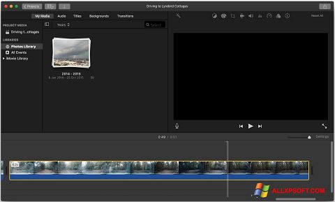 Screenshot iMovie per Windows XP