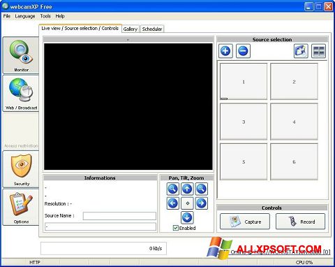 Screenshot webcamXP per Windows XP