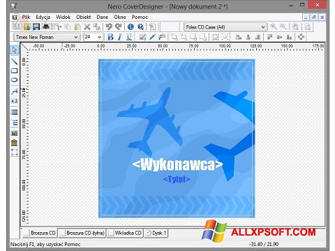 Screenshot Nero Cover Designer per Windows XP