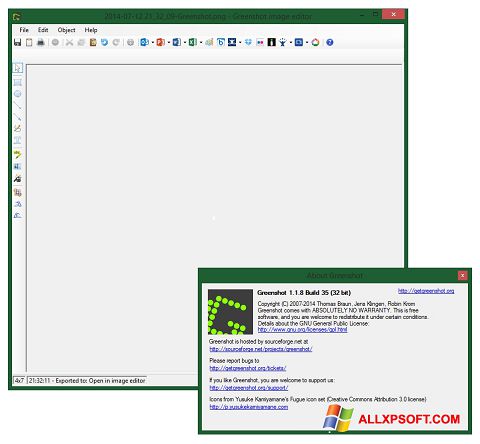 Screenshot Greenshot per Windows XP