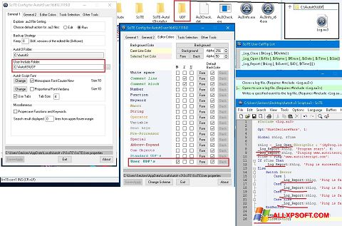 Screenshot SciTE per Windows XP