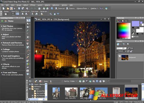 Screenshot PaintShop Pro per Windows XP