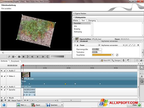 Screenshot Nero Vision per Windows XP
