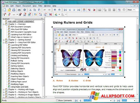 Screenshot Foxit PDF Editor per Windows XP