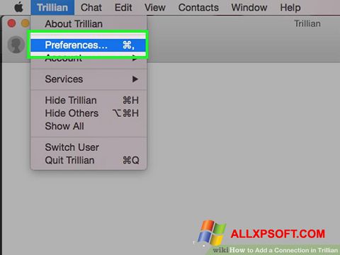 Screenshot Trillian per Windows XP