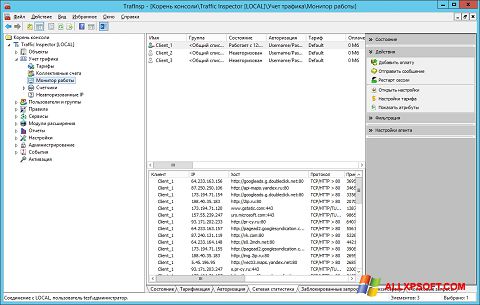 Screenshot Traffic Inspector per Windows XP