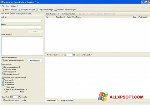 Screenshot SearchInform per Windows XP