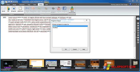 Screenshot Snagit per Windows XP