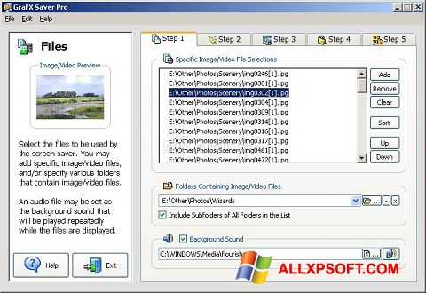 Screenshot VideoSaver per Windows XP