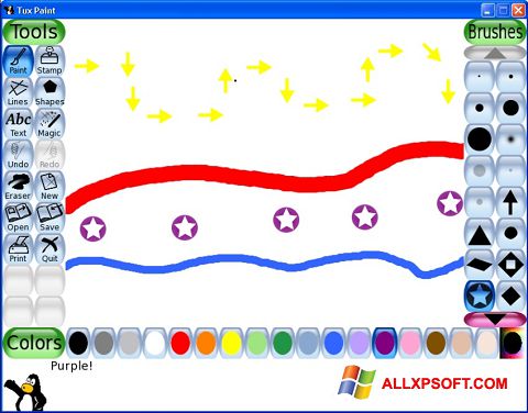 Screenshot Tux Paint per Windows XP