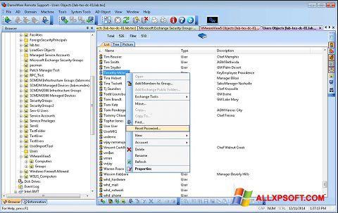 Screenshot Remote Administration Tool per Windows XP