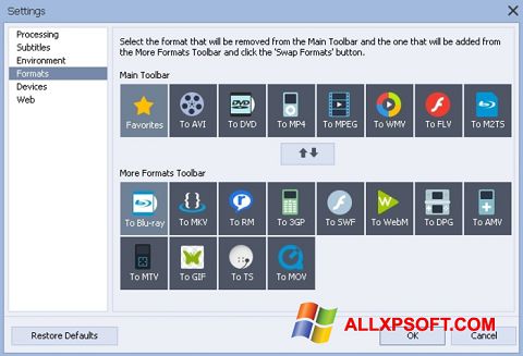 Screenshot AVS Video Converter per Windows XP