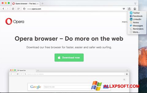 Screenshot Opera Turbo per Windows XP